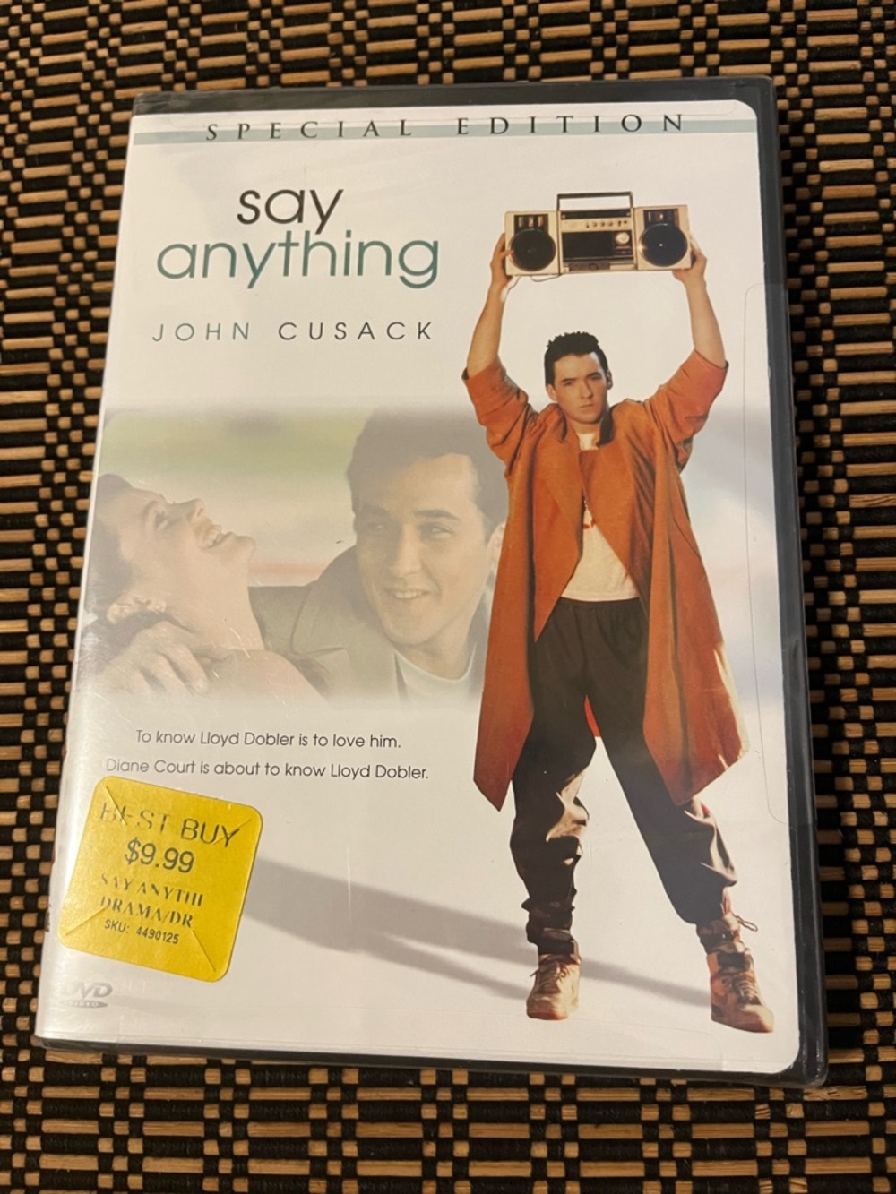 Say Anything (DVD) Back Cover - Black/White